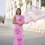 Blush Rose Chiffon Saree